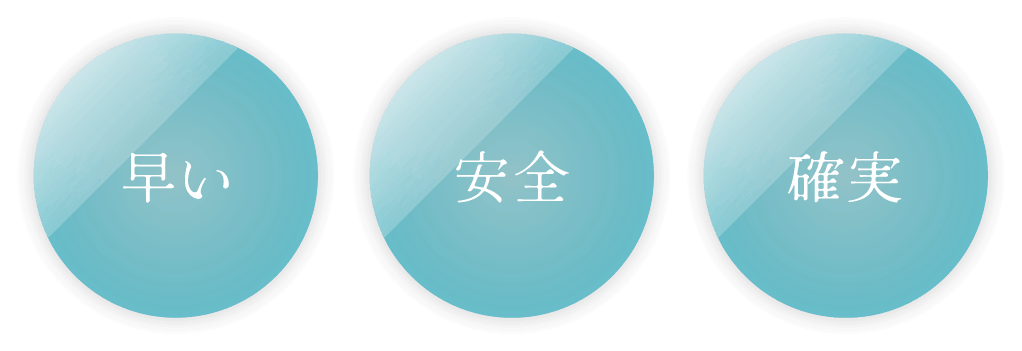早い・安全・確実